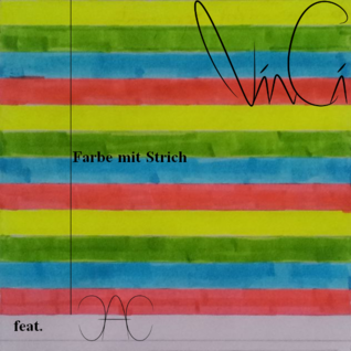 Farbe mit Strich