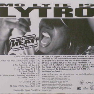 MC Lyte is Lytro: Da Undaground Heat Vol. 1